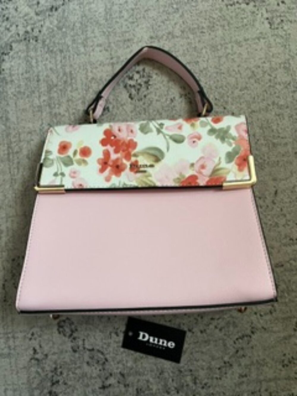 NWOT Dune London Structured Floral Handbag